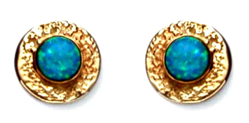 Opal earrings 9ct Gold Stud Earrings