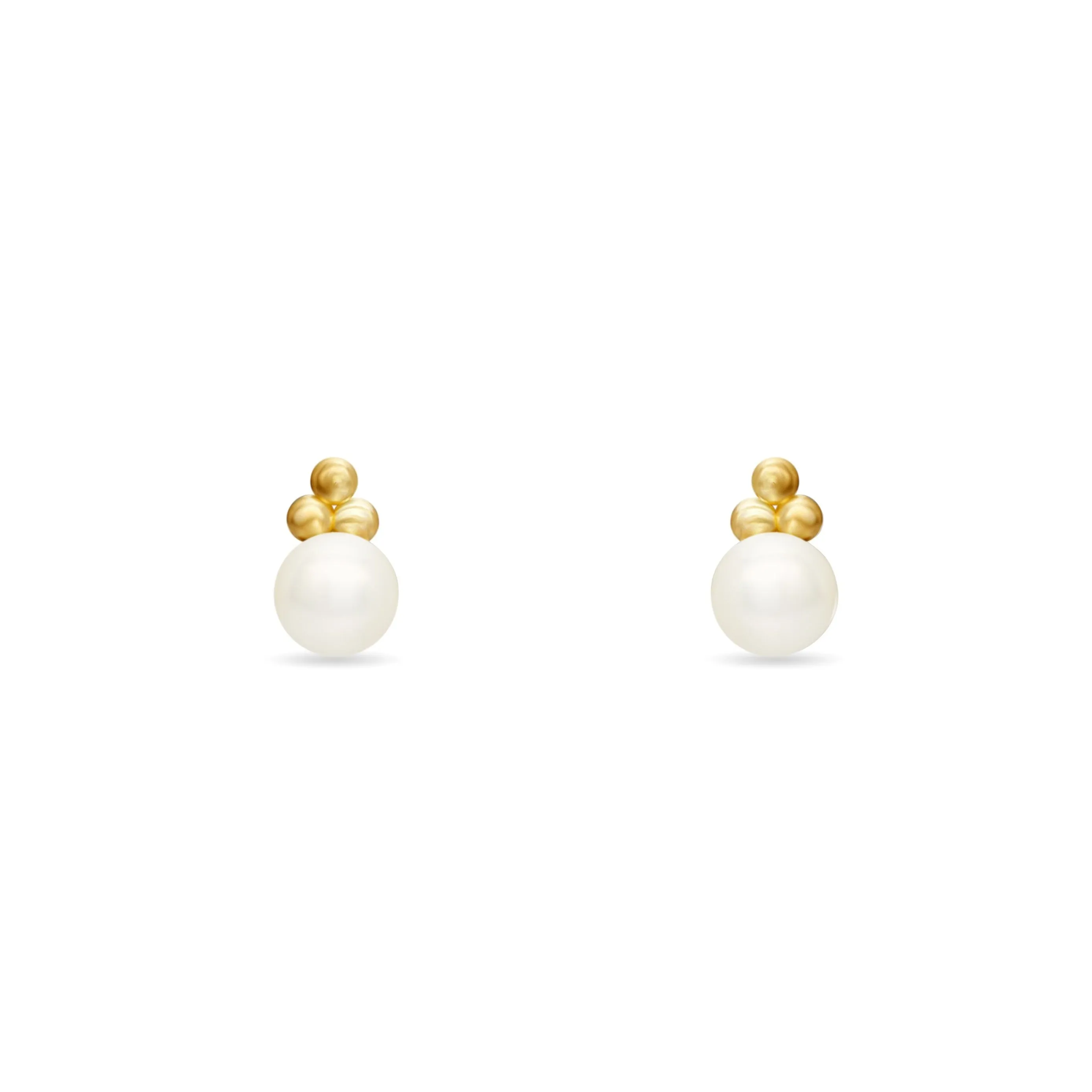 Pearl Stud Earring - 14 karat gold pearl earring, freshwater pearl