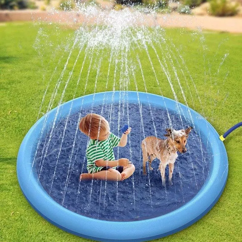 Pet Sprinkler Pad Cooling Mat Swimming Pool