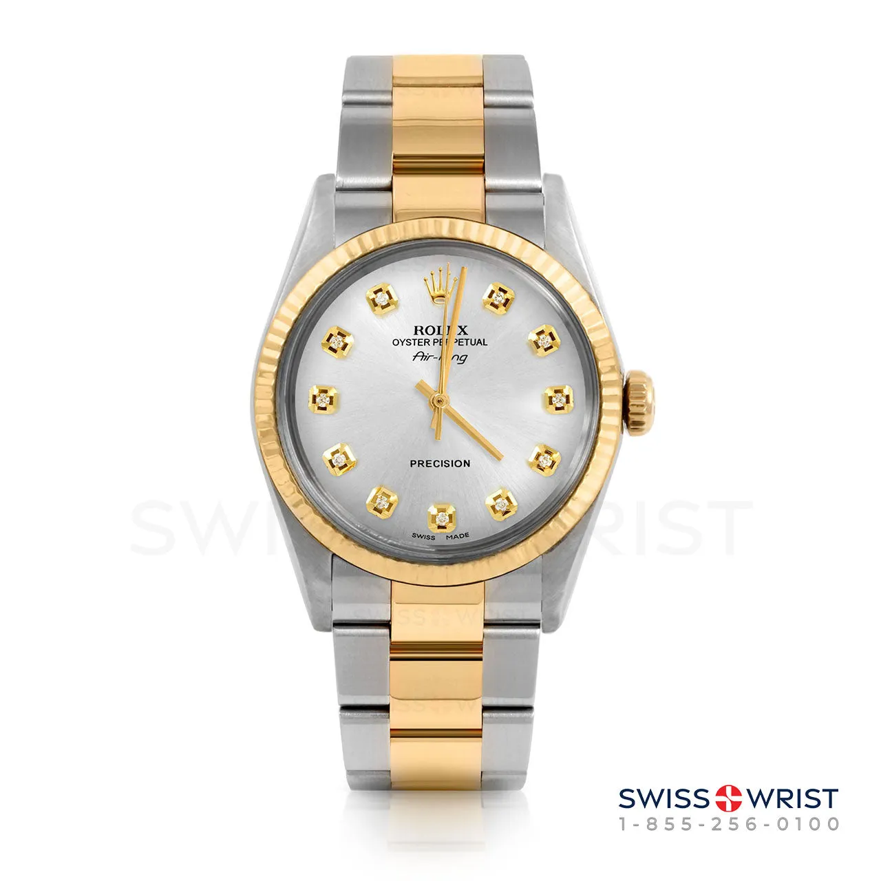 Rolex Air King 34mm | 5500-TT-SLV-DIA-AM-FLT-OYS