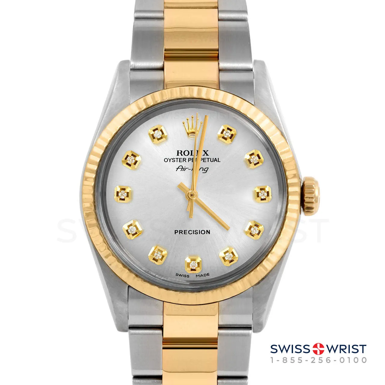 Rolex Air King 34mm | 5500-TT-SLV-DIA-AM-FLT-OYS