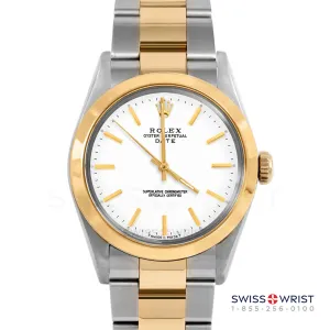 Rolex Air King 34mm | 5500-TT-WHT-STK-SMT-OYS