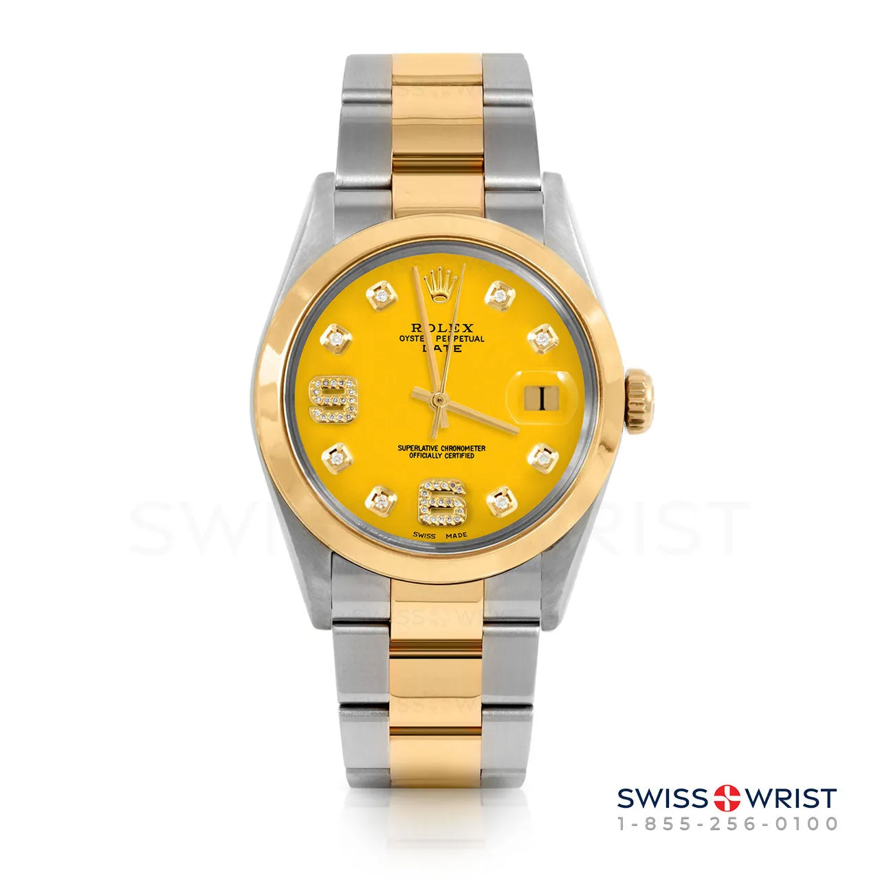 Rolex Date 34mm | 1500-TT-YLW-8DA69-SMT-OYS