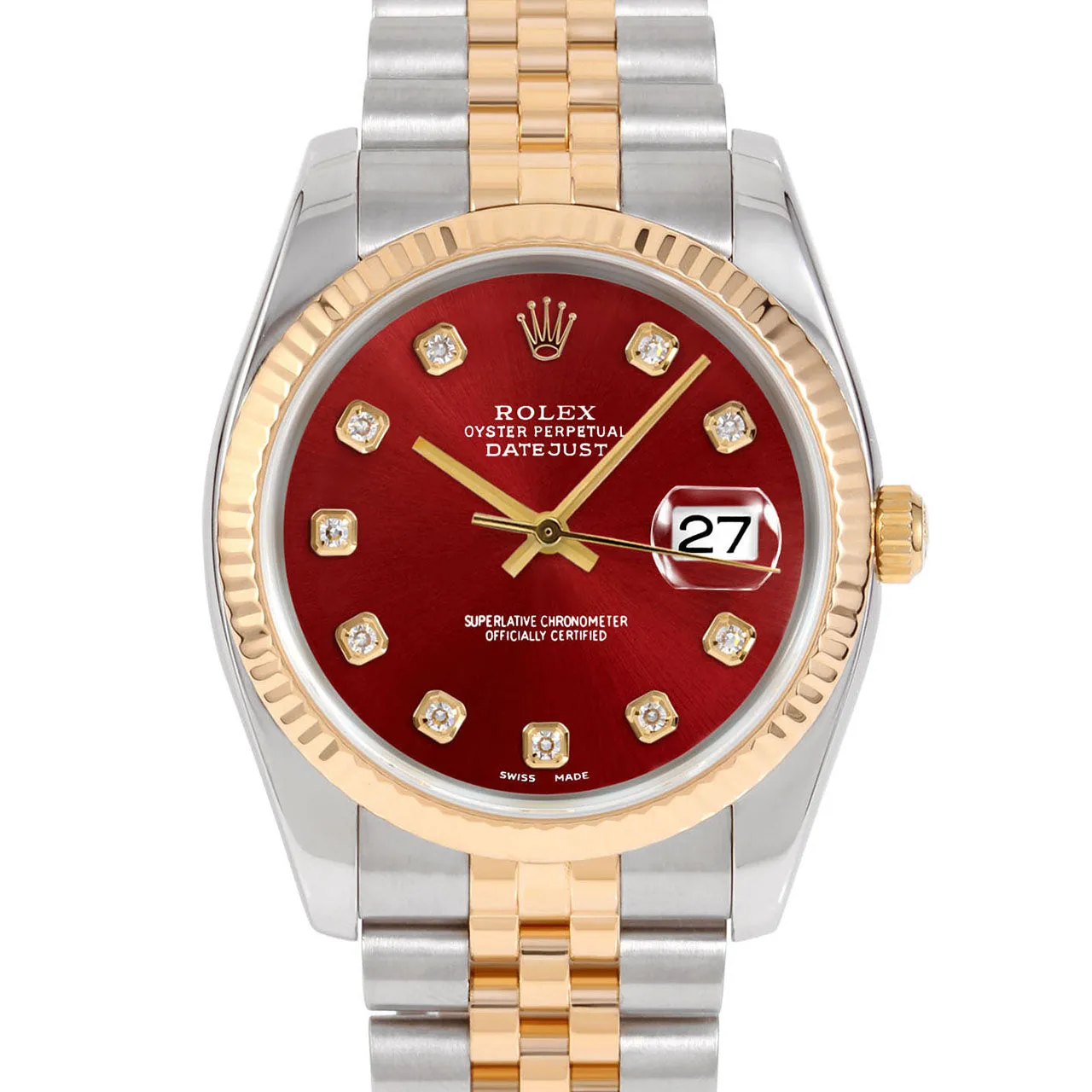 Rolex Datejust 36mm | 116233-RED-DIA-AM-FLT-JBL