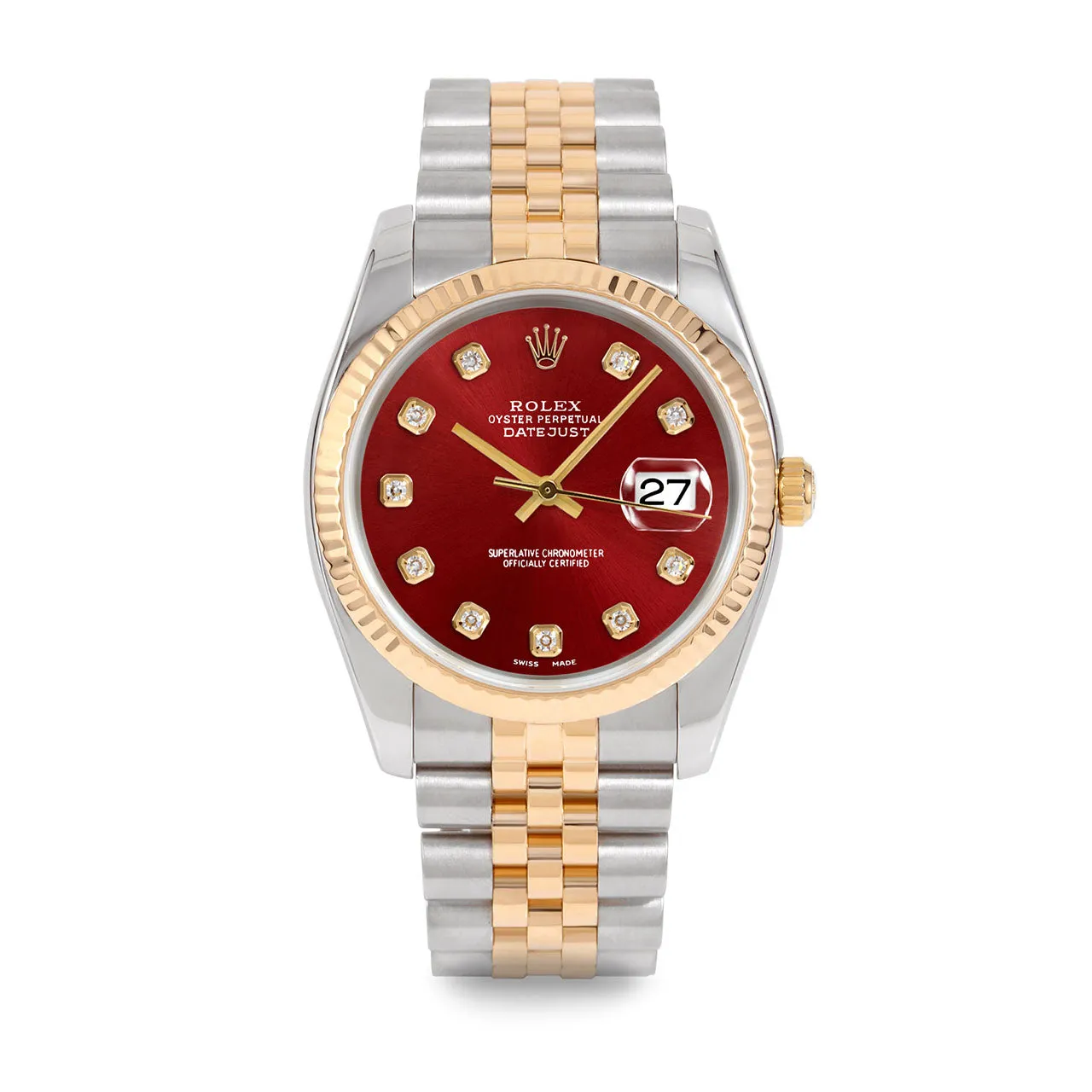 Rolex Datejust 36mm | 116233-RED-DIA-AM-FLT-JBL