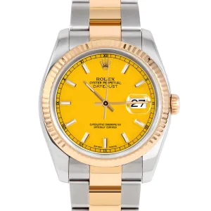 Rolex Datejust 36mm | 116233-YLW-STK-FLT-OYS