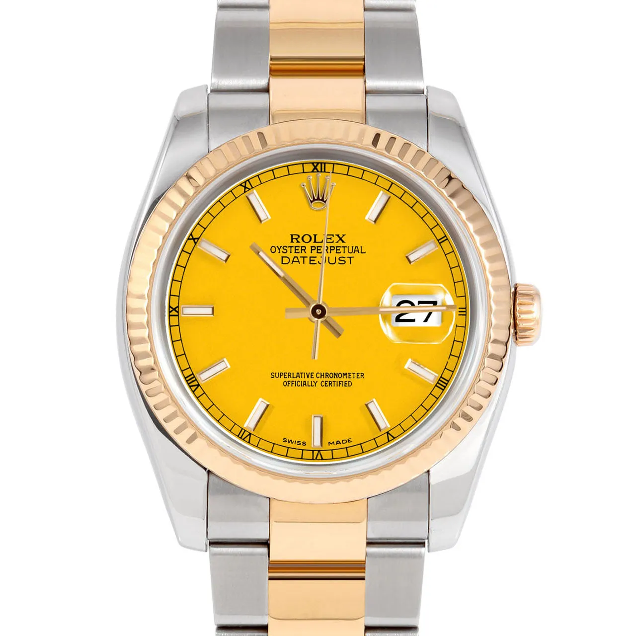 Rolex Datejust 36mm | 116233-YLW-STK-FLT-OYS