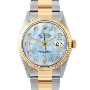 Rolex Datejust 36mm | 16013-LBMOP-DIA-AM-FLT-OYS