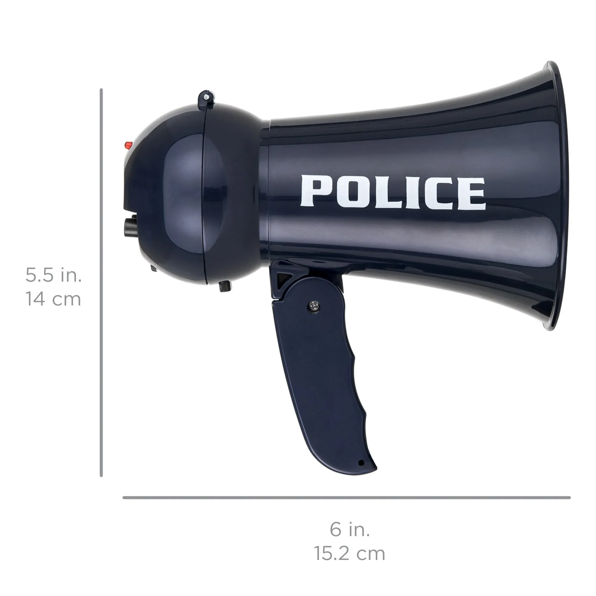 Set of 2 Kids Fire Police Megaphone Toy Set w/ Talk, Siren, Volume Control