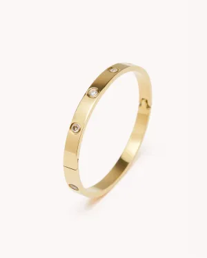 SHANIA BANGLE - GOLD PLATED 18K