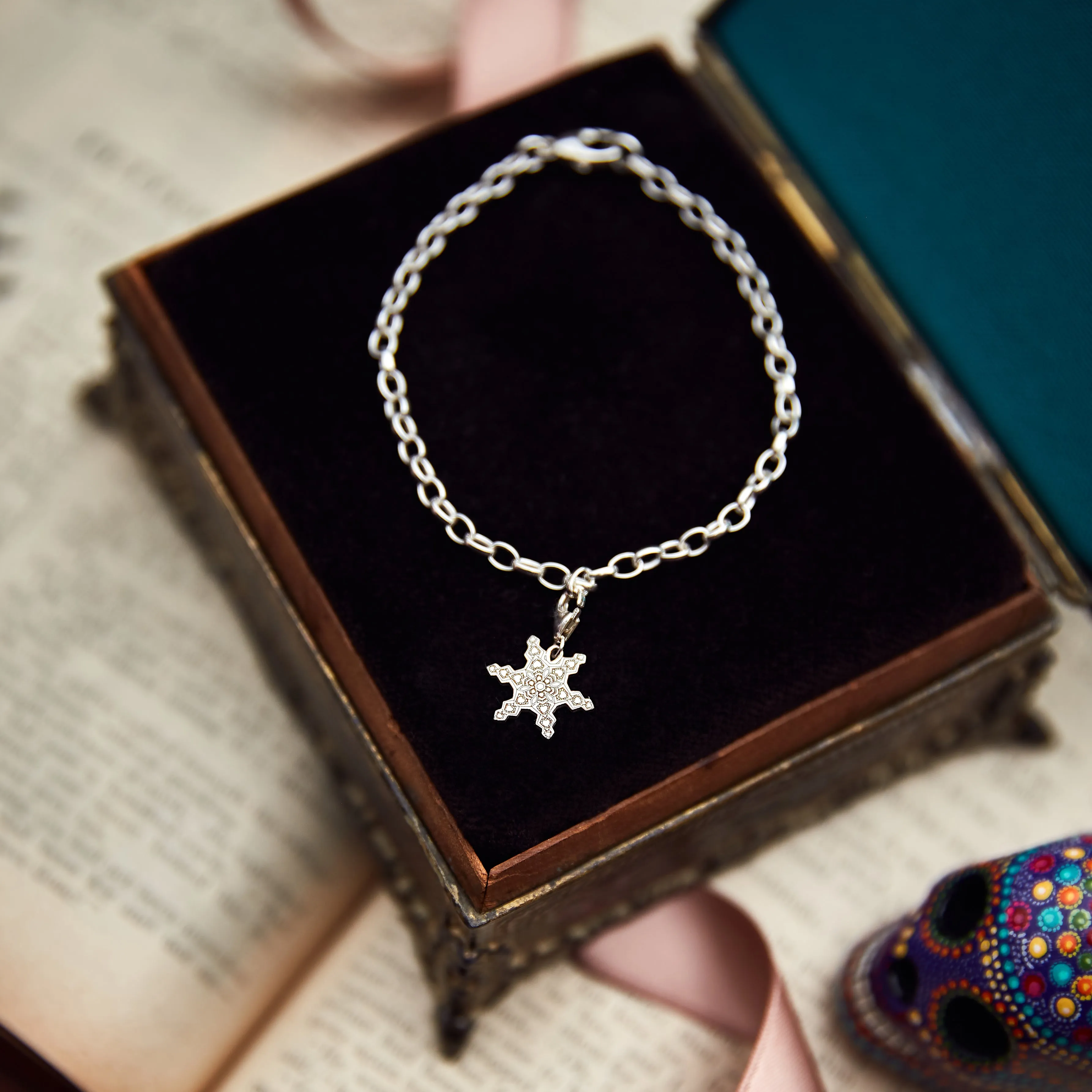 Snowflake Starter Charm Bracelet