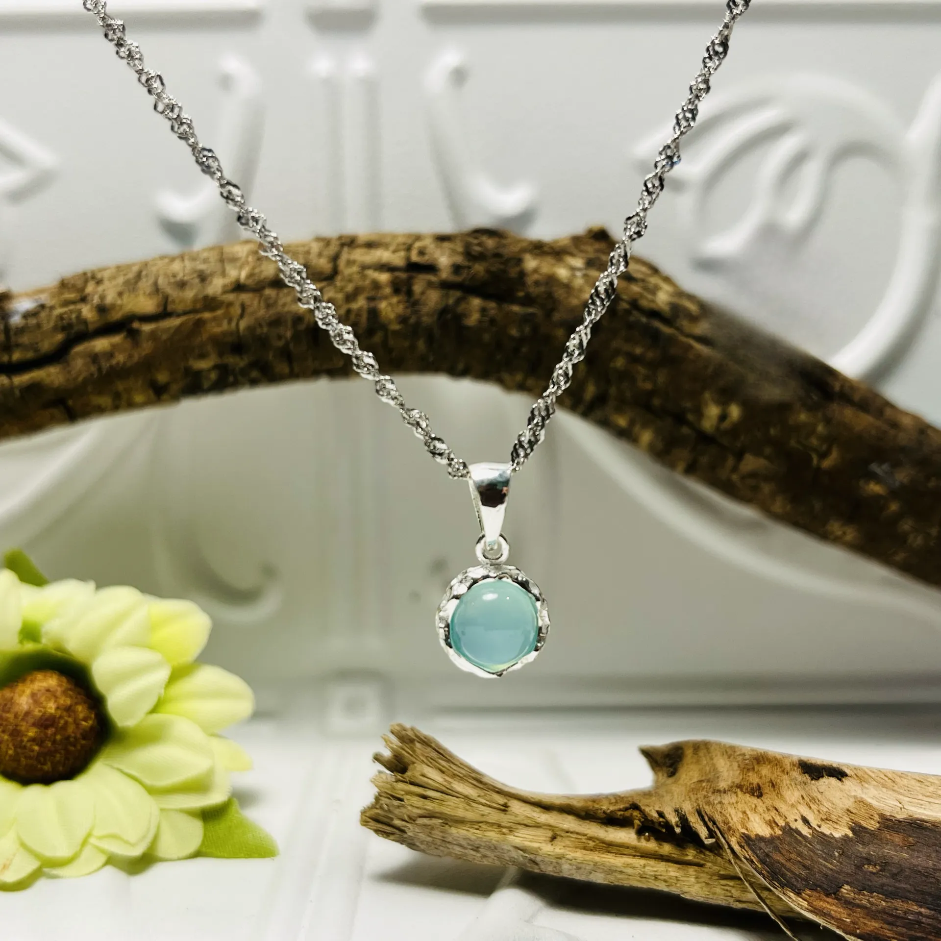 Sterling Silver Turquoise Necklace