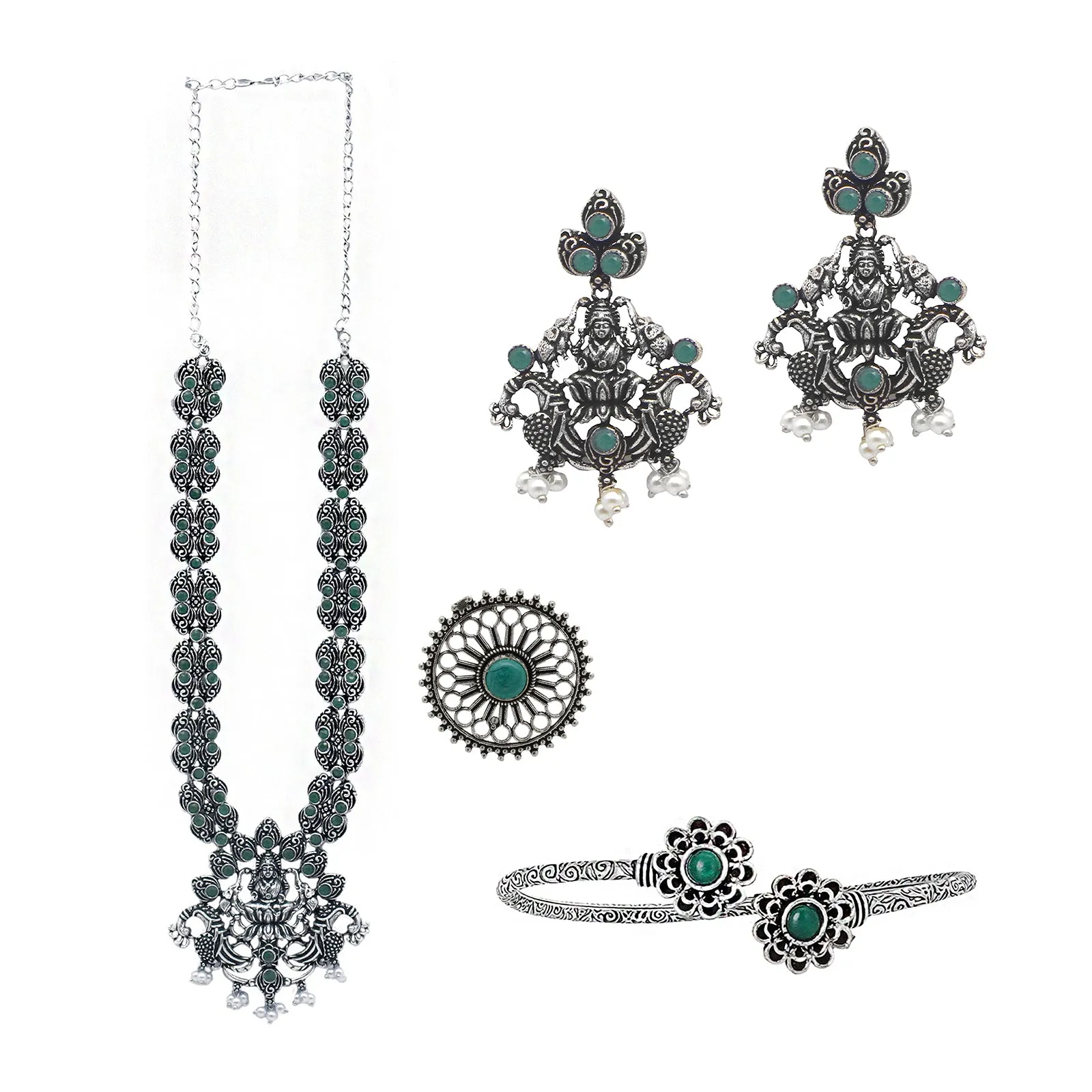 Teejh Hampi Oxidised Silver Jewellery Gift Set