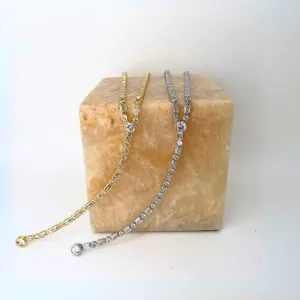 TENNIS Geo Lariat Necklace