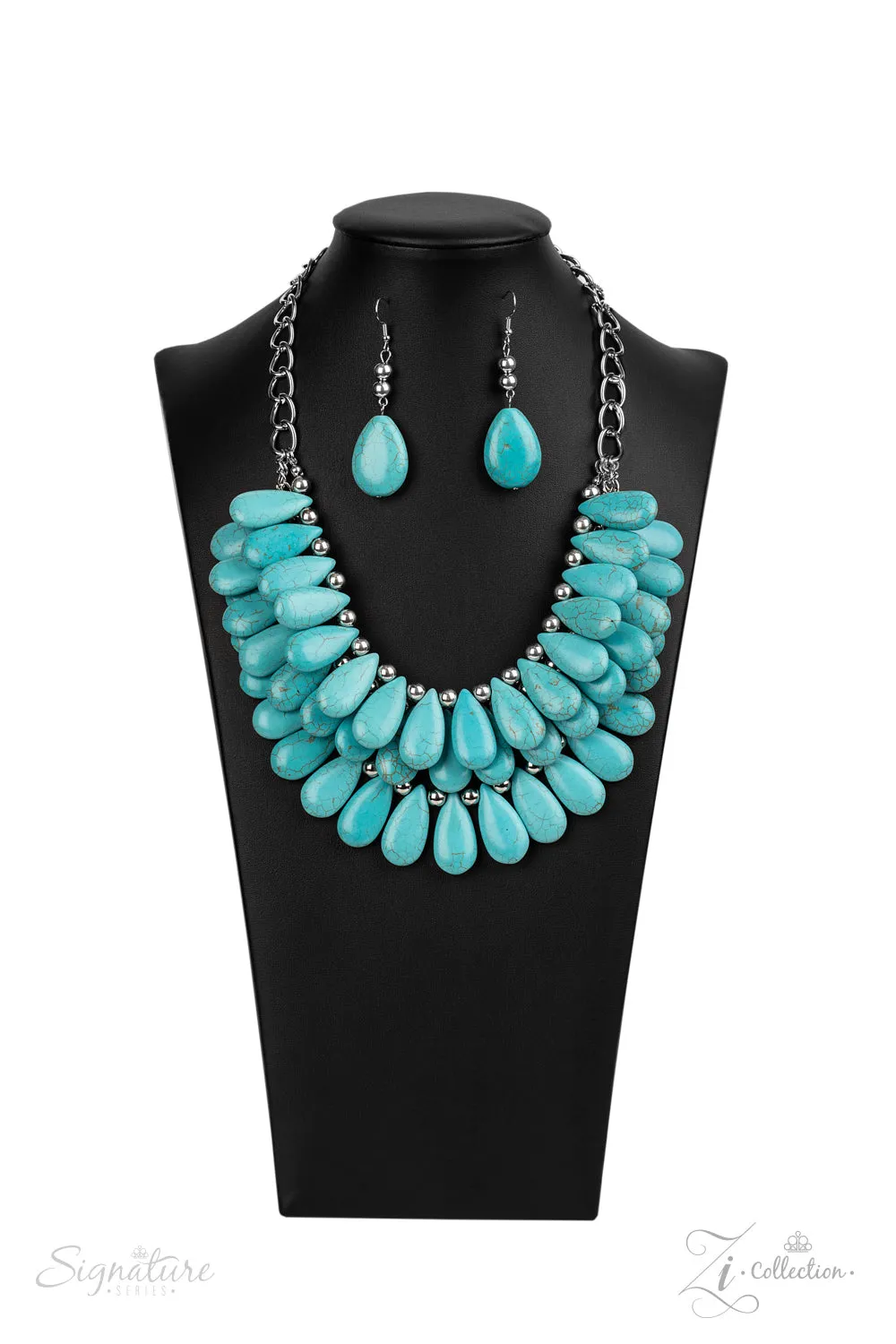 The Amy 2021 - Signature Zi Collection - Necklace and Matching Earrings - Paparazzi Accessories