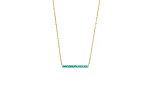 Turquoise Bar Necklace