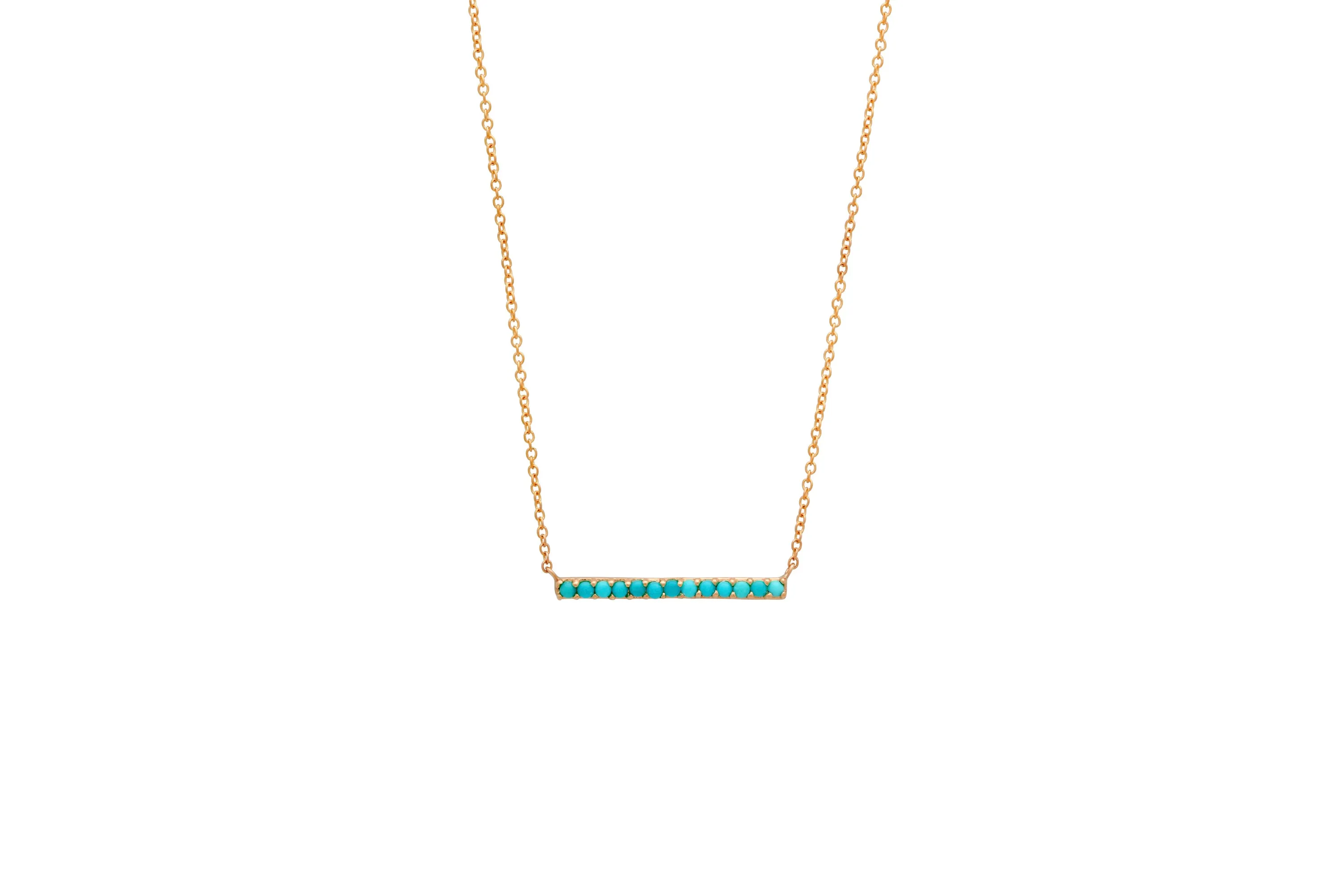 Turquoise Bar Necklace