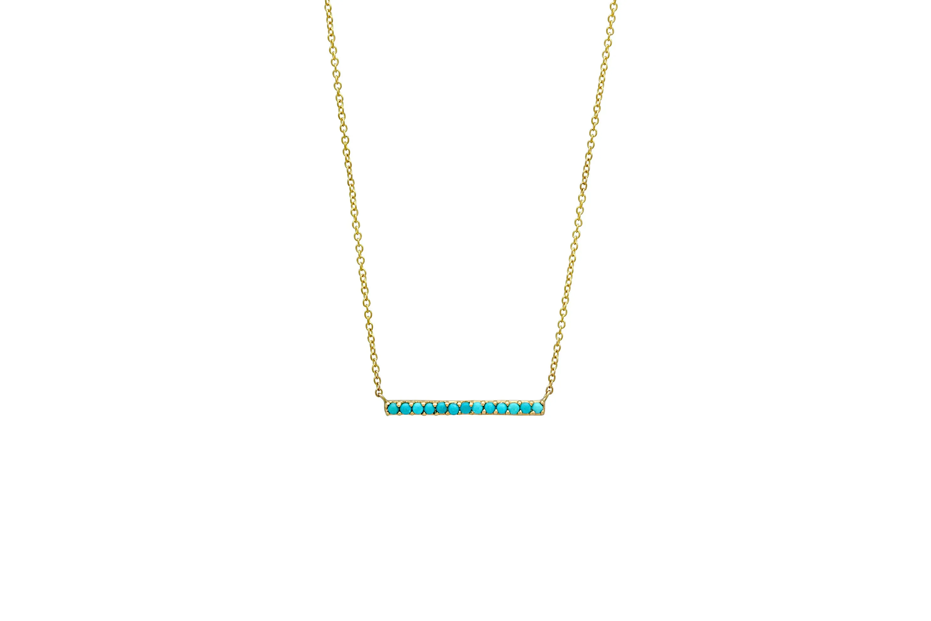 Turquoise Bar Necklace