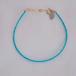 Turquoise Seed Bead Bracelet