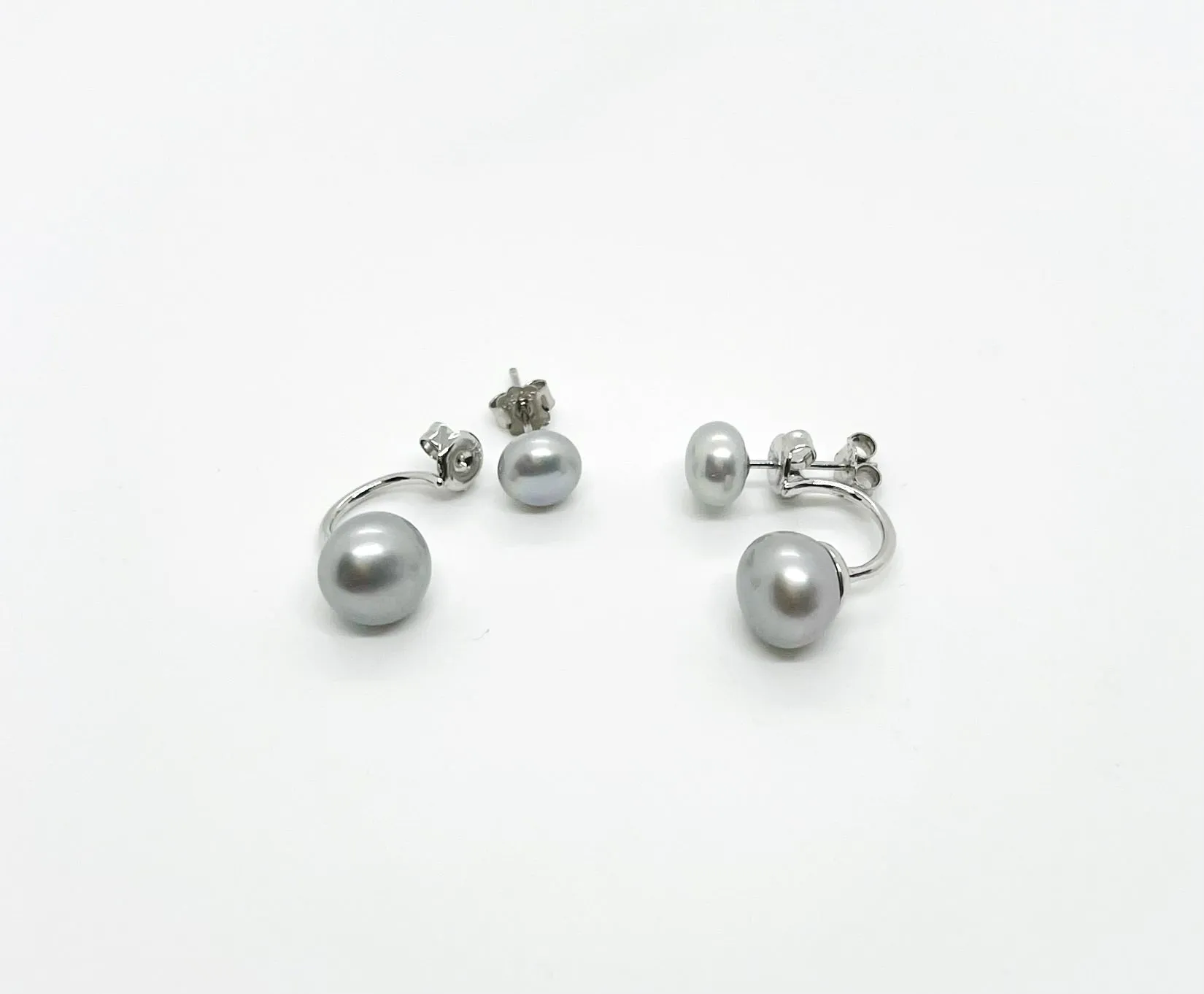 Two in One Freshwater Pearl Earrings