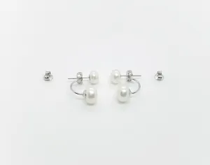 Two in One Freshwater Pearl Earrings