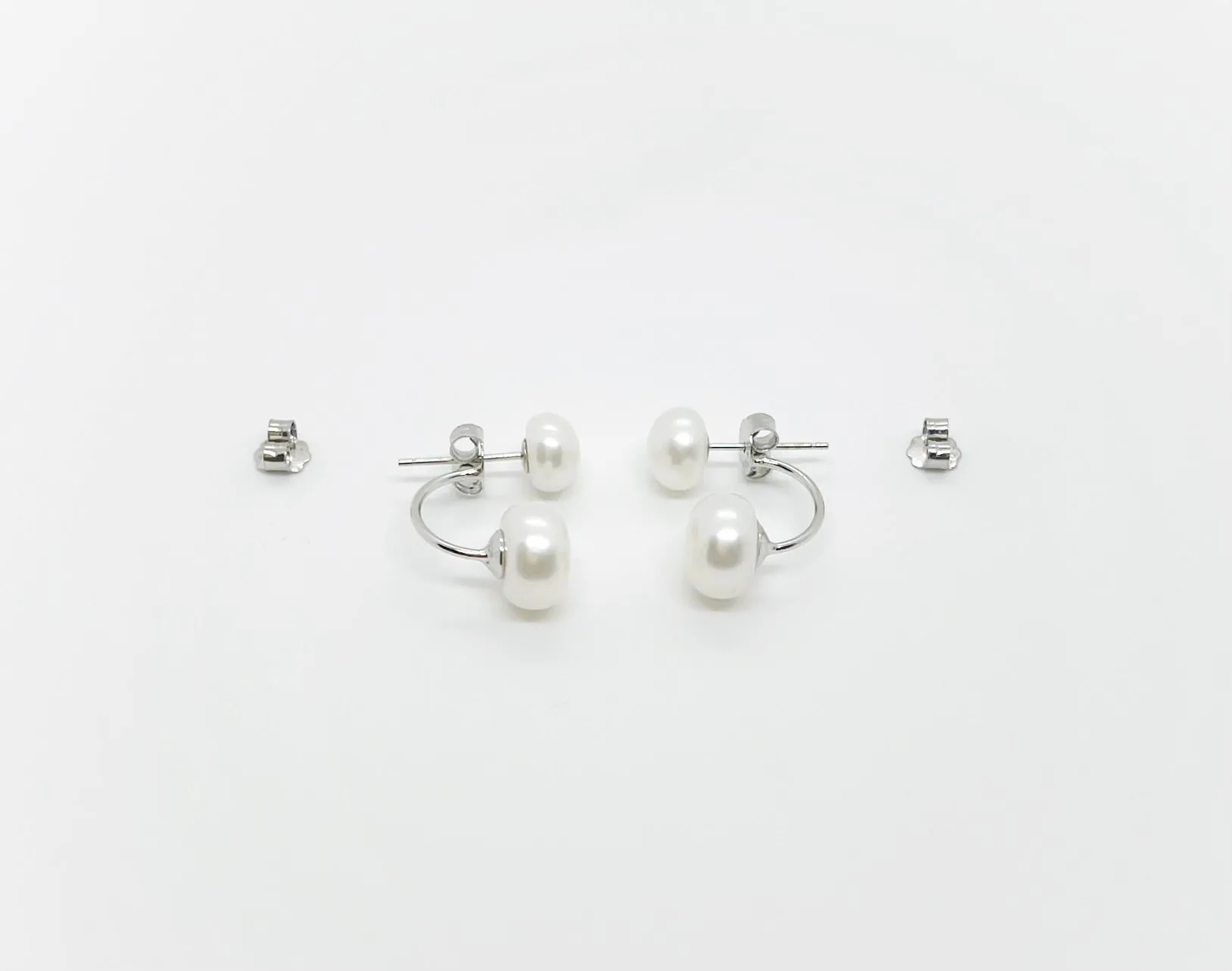 Two in One Freshwater Pearl Earrings