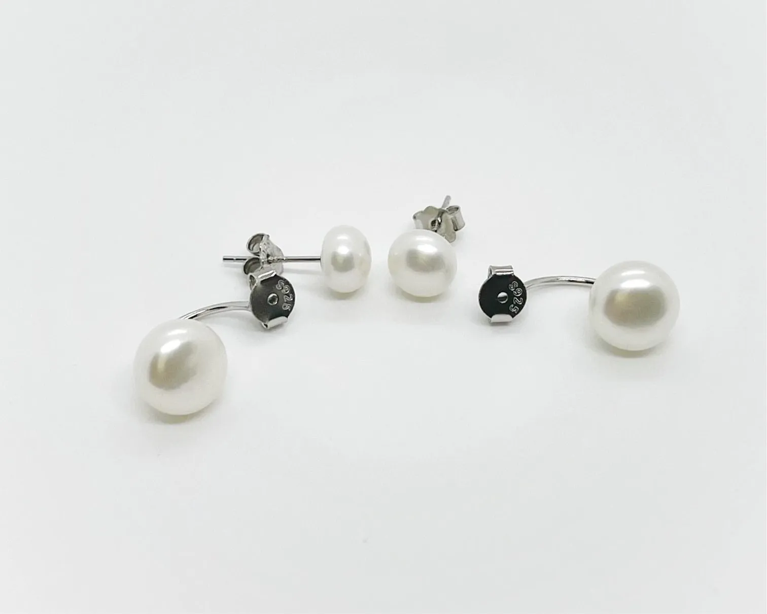 Two in One Freshwater Pearl Earrings