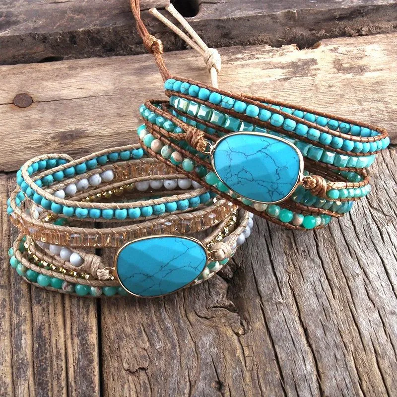 urquoise Oasis Wrap Bracelet