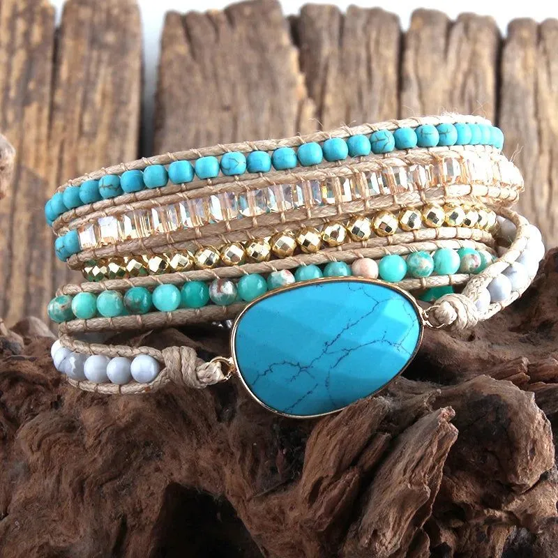 urquoise Oasis Wrap Bracelet