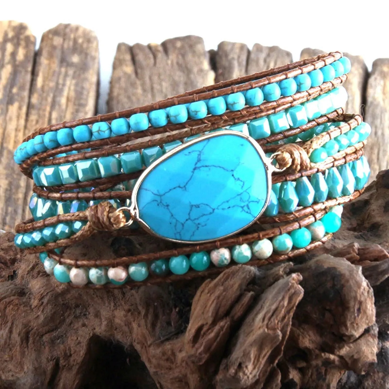 urquoise Oasis Wrap Bracelet