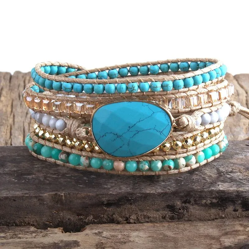 urquoise Oasis Wrap Bracelet