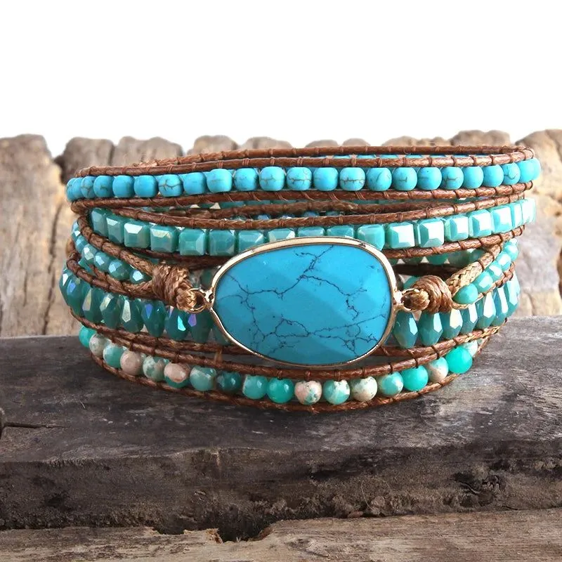 urquoise Oasis Wrap Bracelet