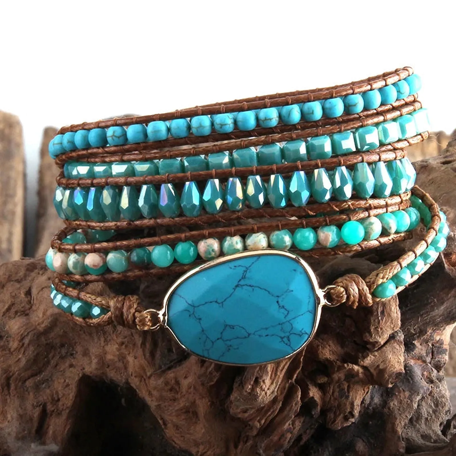 urquoise Oasis Wrap Bracelet