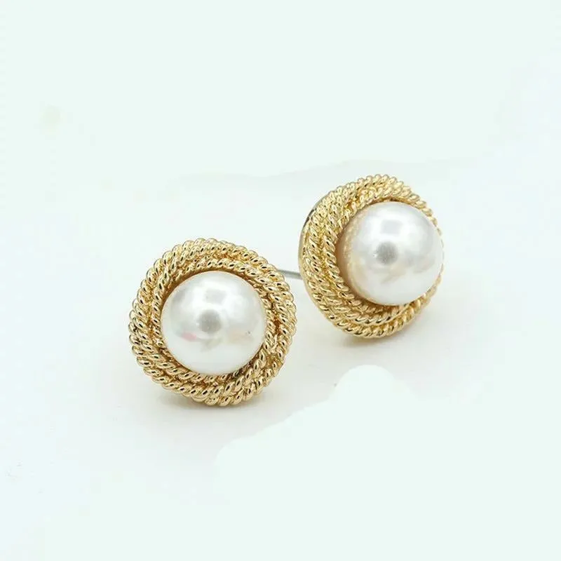 Whitley Pearl Stud - Gold