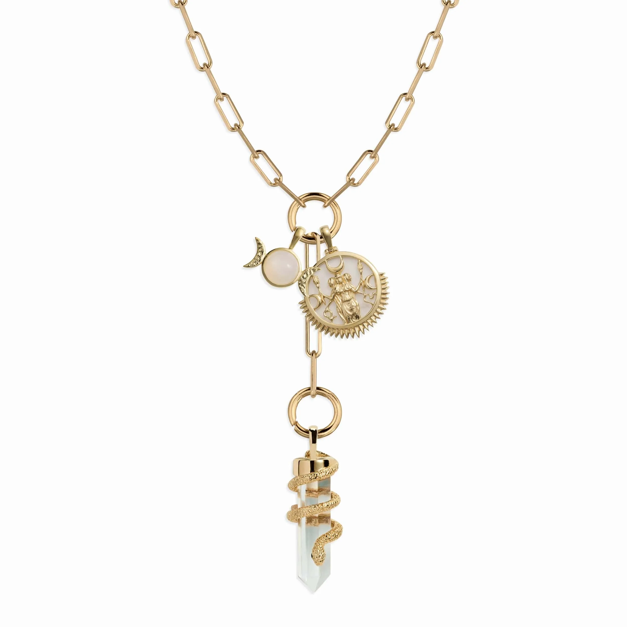 Witch Goddess Charm Lariat