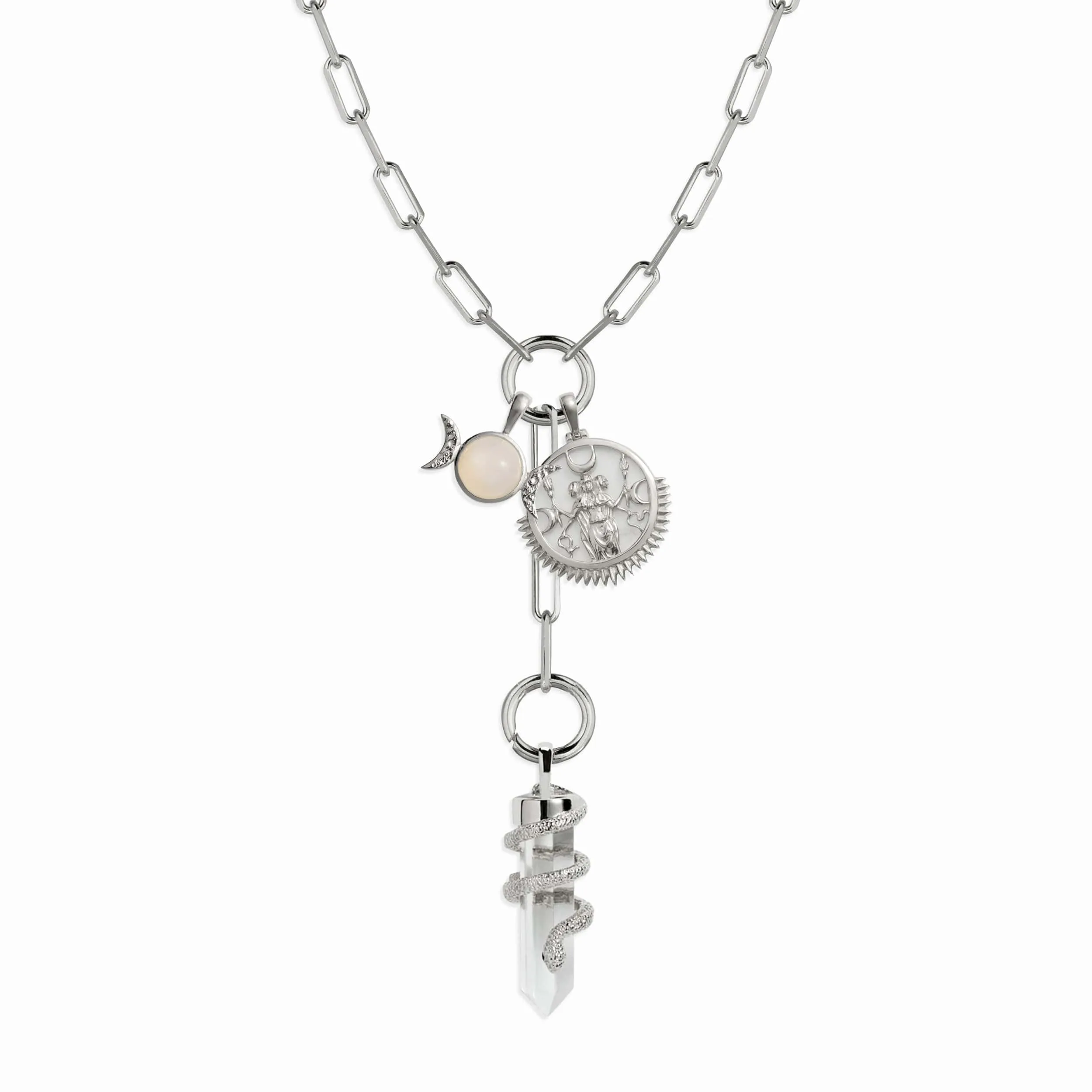 Witch Goddess Charm Lariat